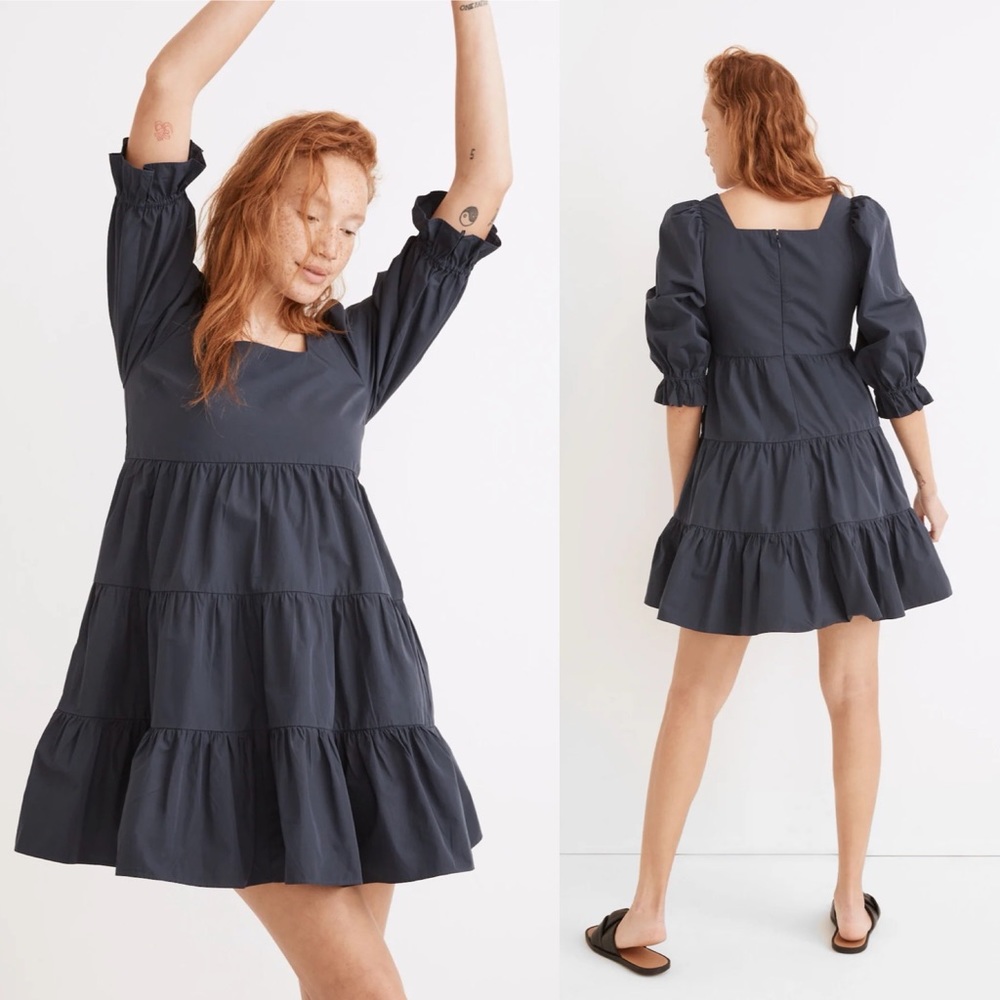 Madewell Poplin Lizzie‎ Babydoll Dress Size 2